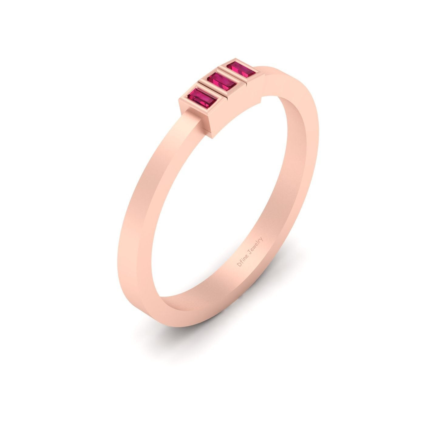 RUBY PINK PROMISE RING