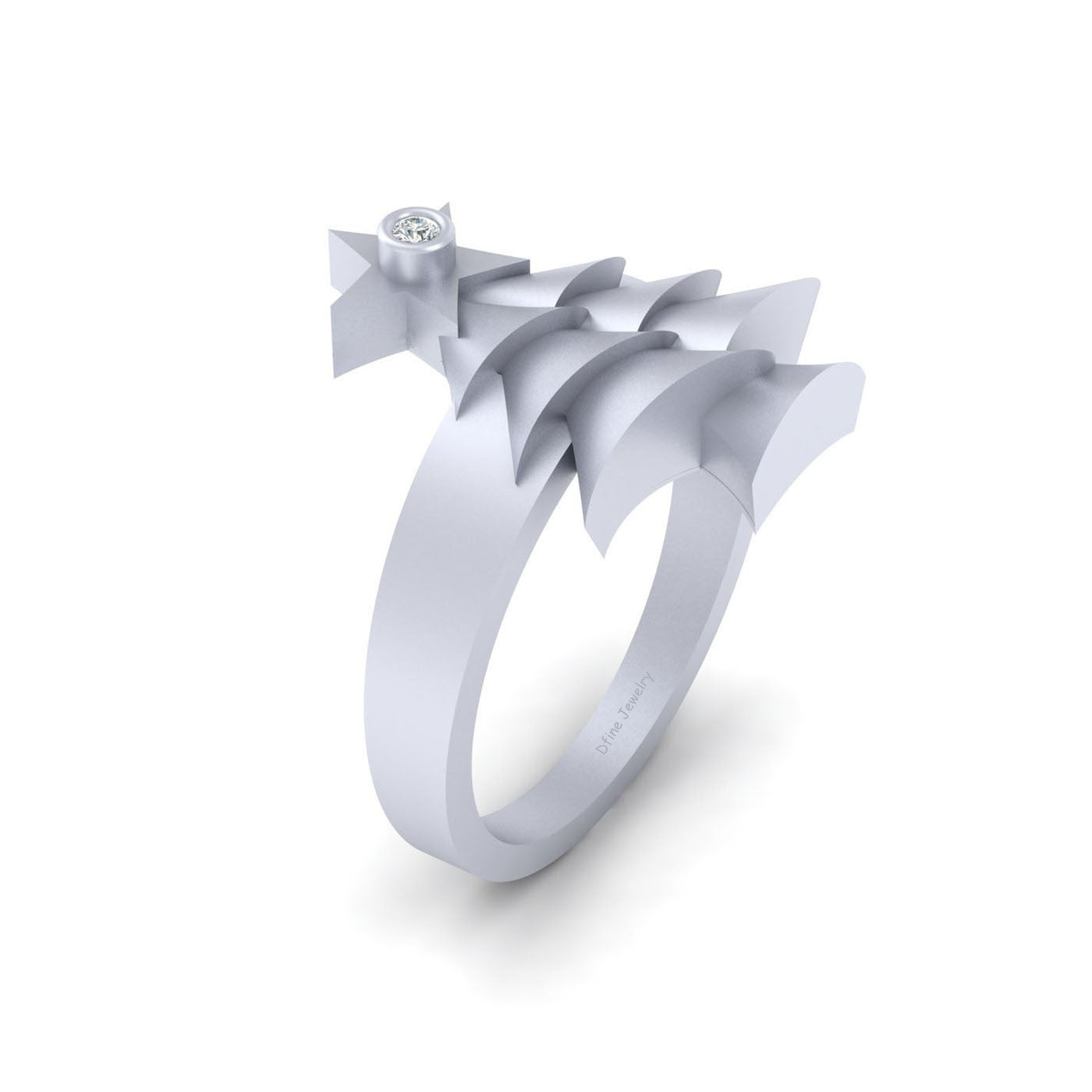 DIAMOND CHRISTMAS STAR RING