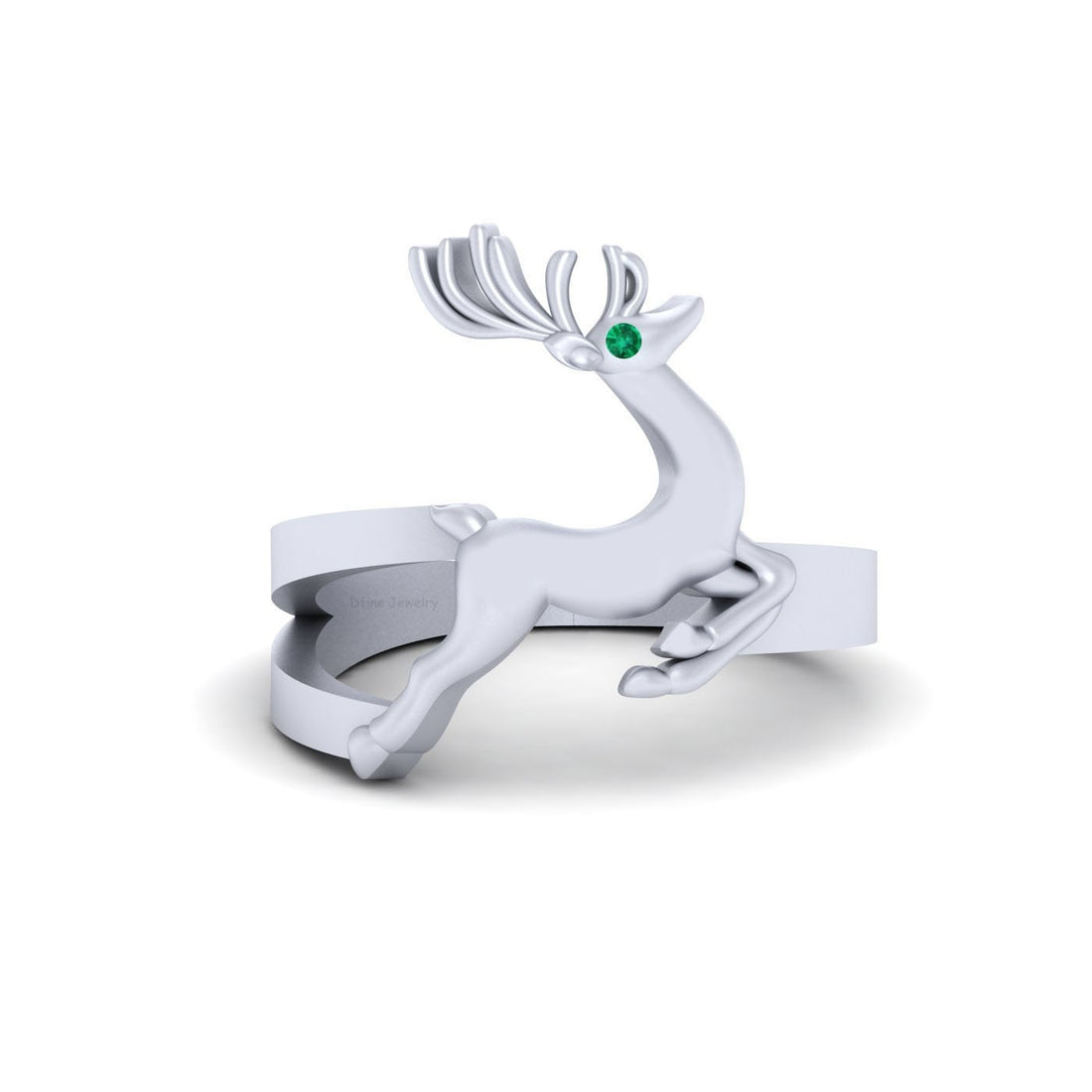 STERLING SILVER REINDEER RING