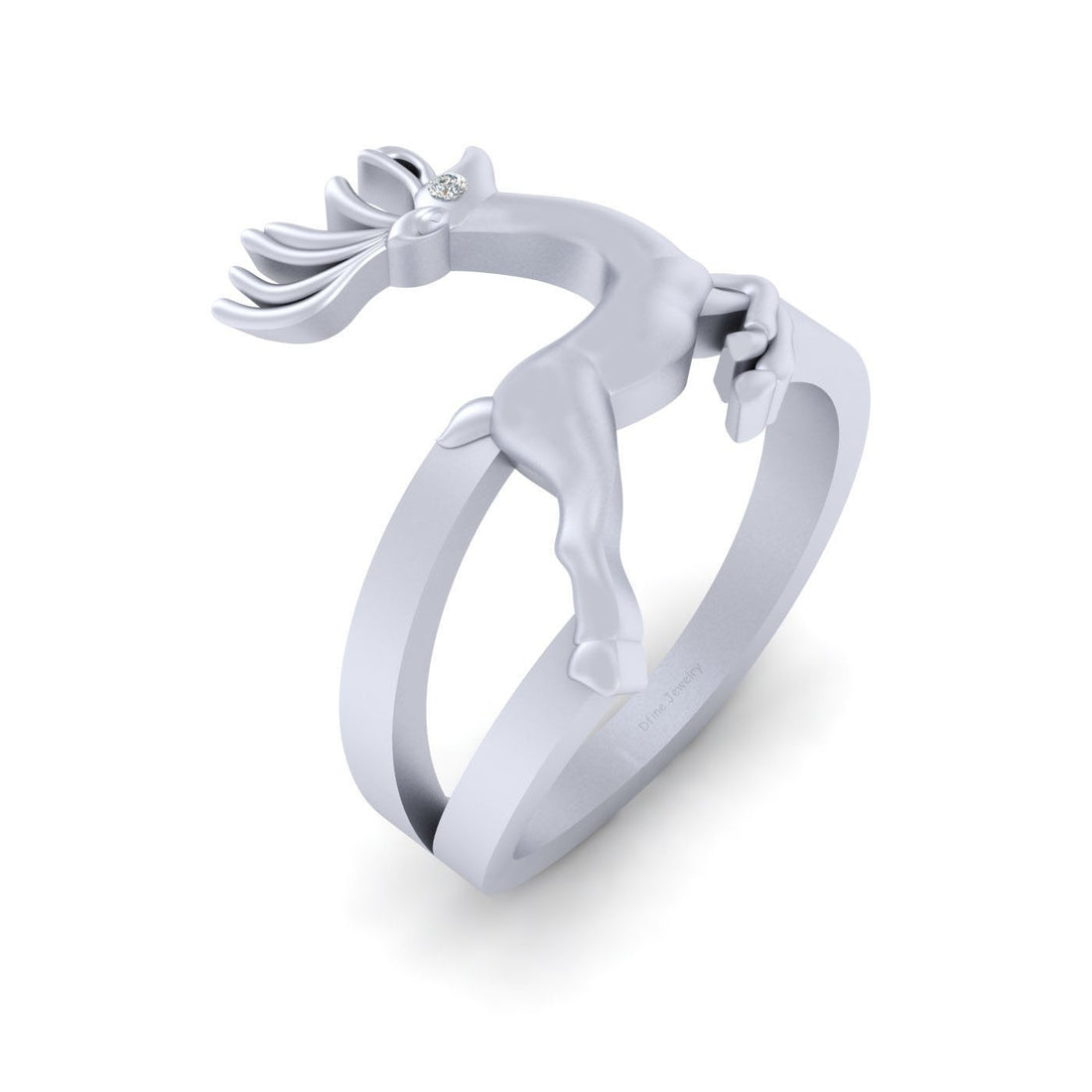 SANTA'S REINDEER RING SILVER