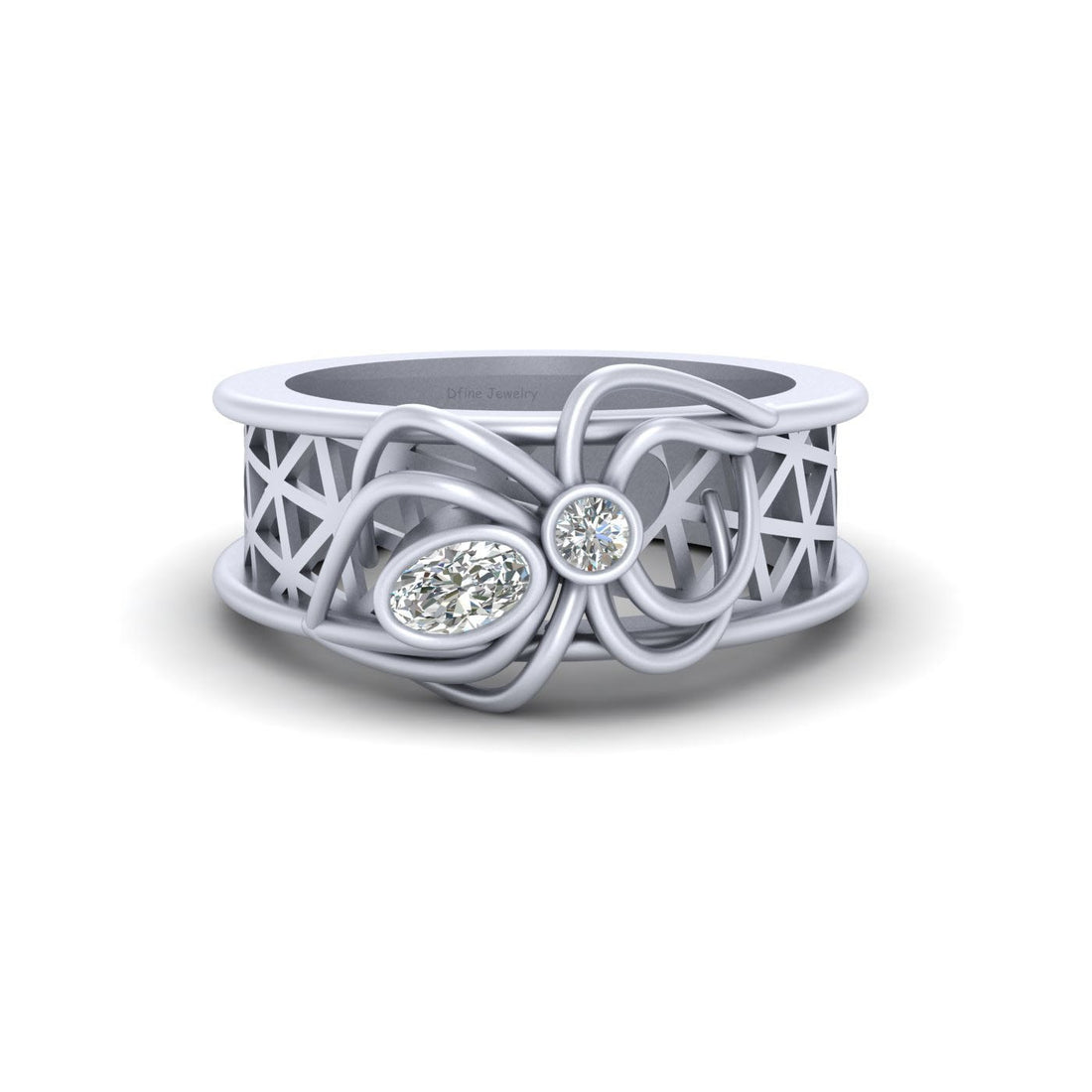 GOTHIC WEDDING RING WOMENS
