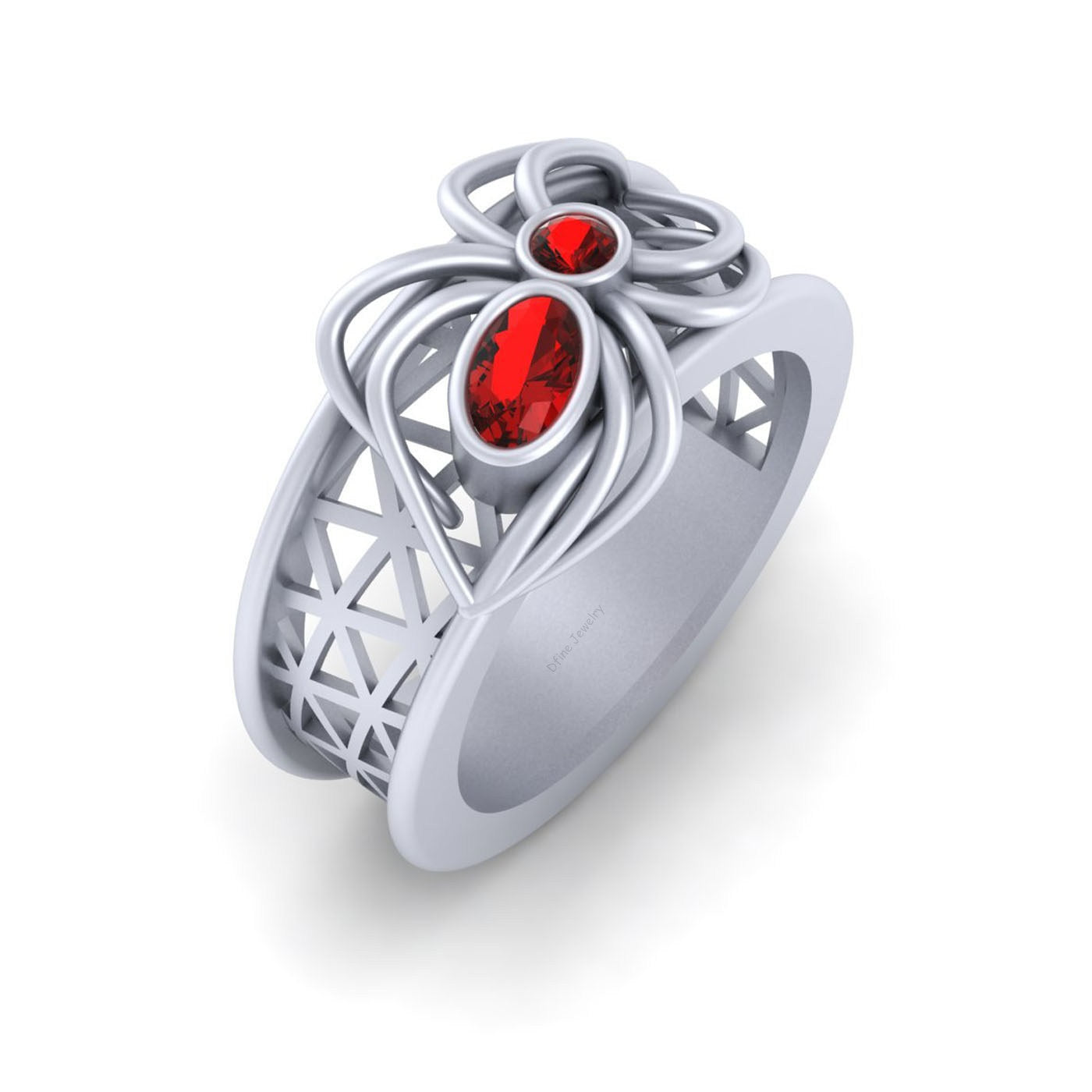 SPIDER MESH ENGAGEMENT RING