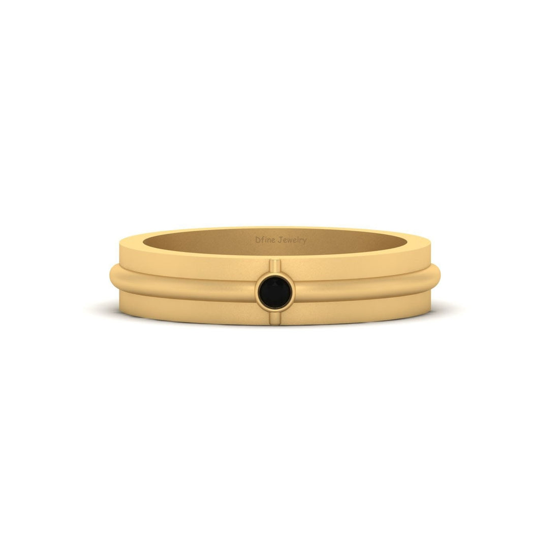 BLACK DIAMOND GROOM WEDDING BAND