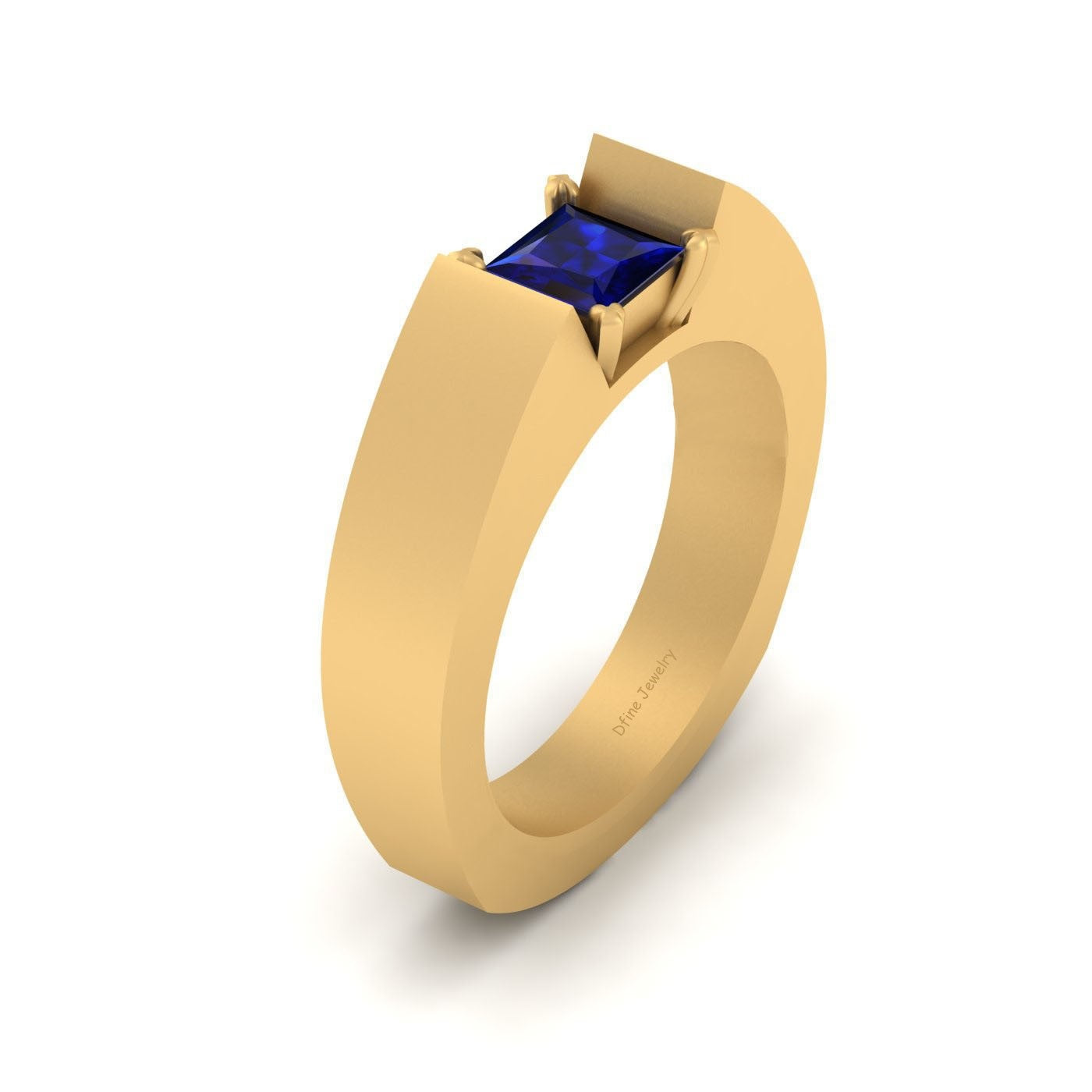 SAPPHIRE BLUE ENGAGEMENT BAND