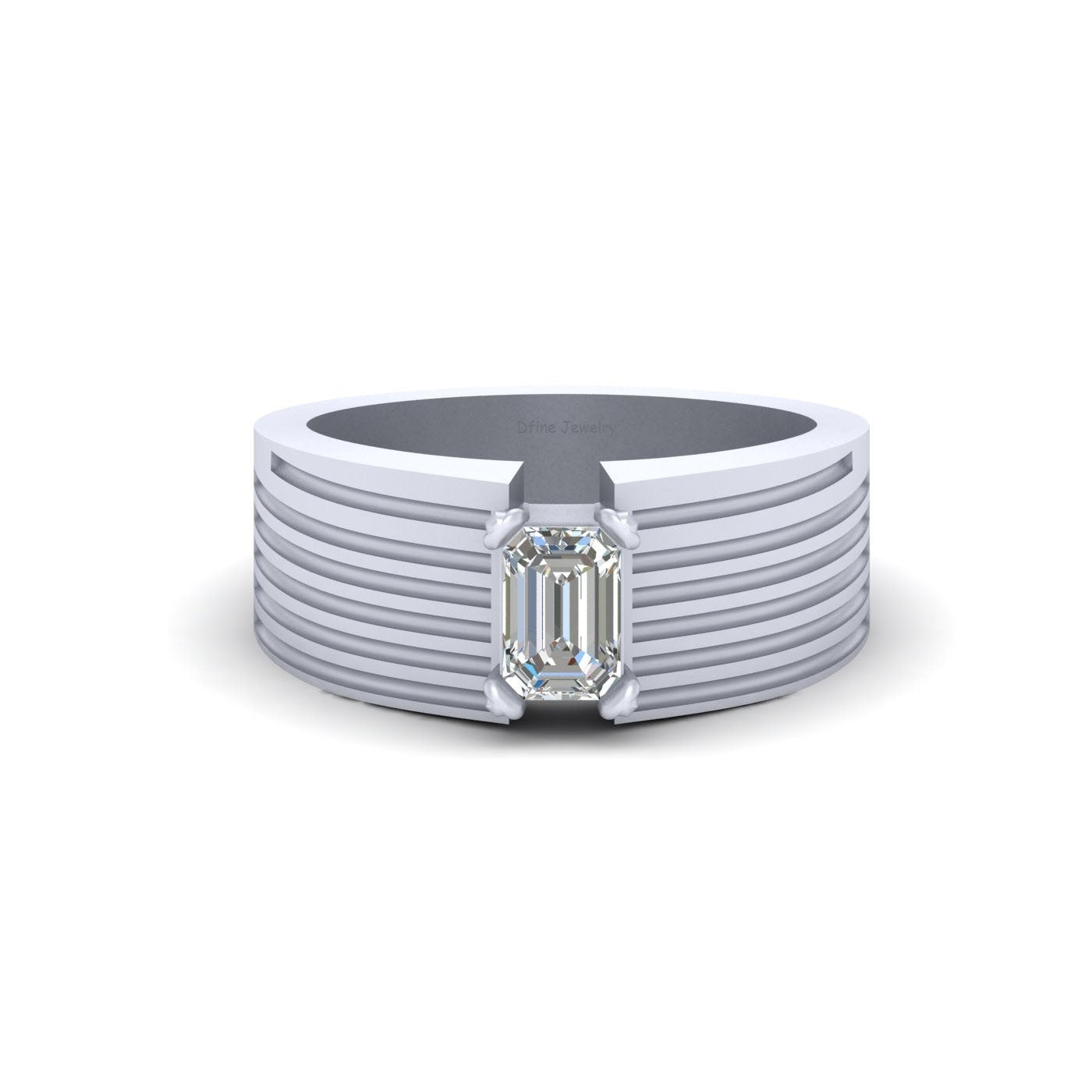 EMERALD DIAMOND RING BAND