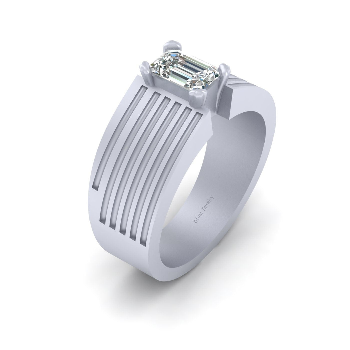 EMERALD DIAMOND RING BAND