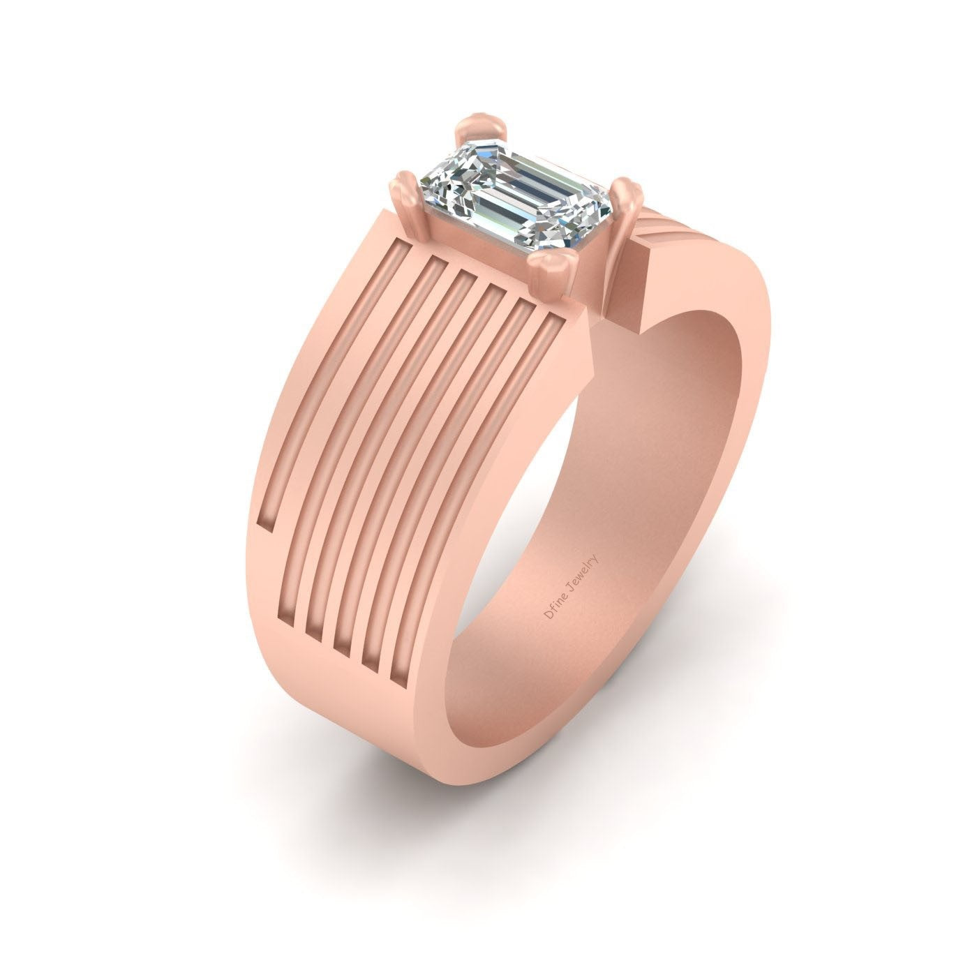 EMERALD DIAMOND RING BAND