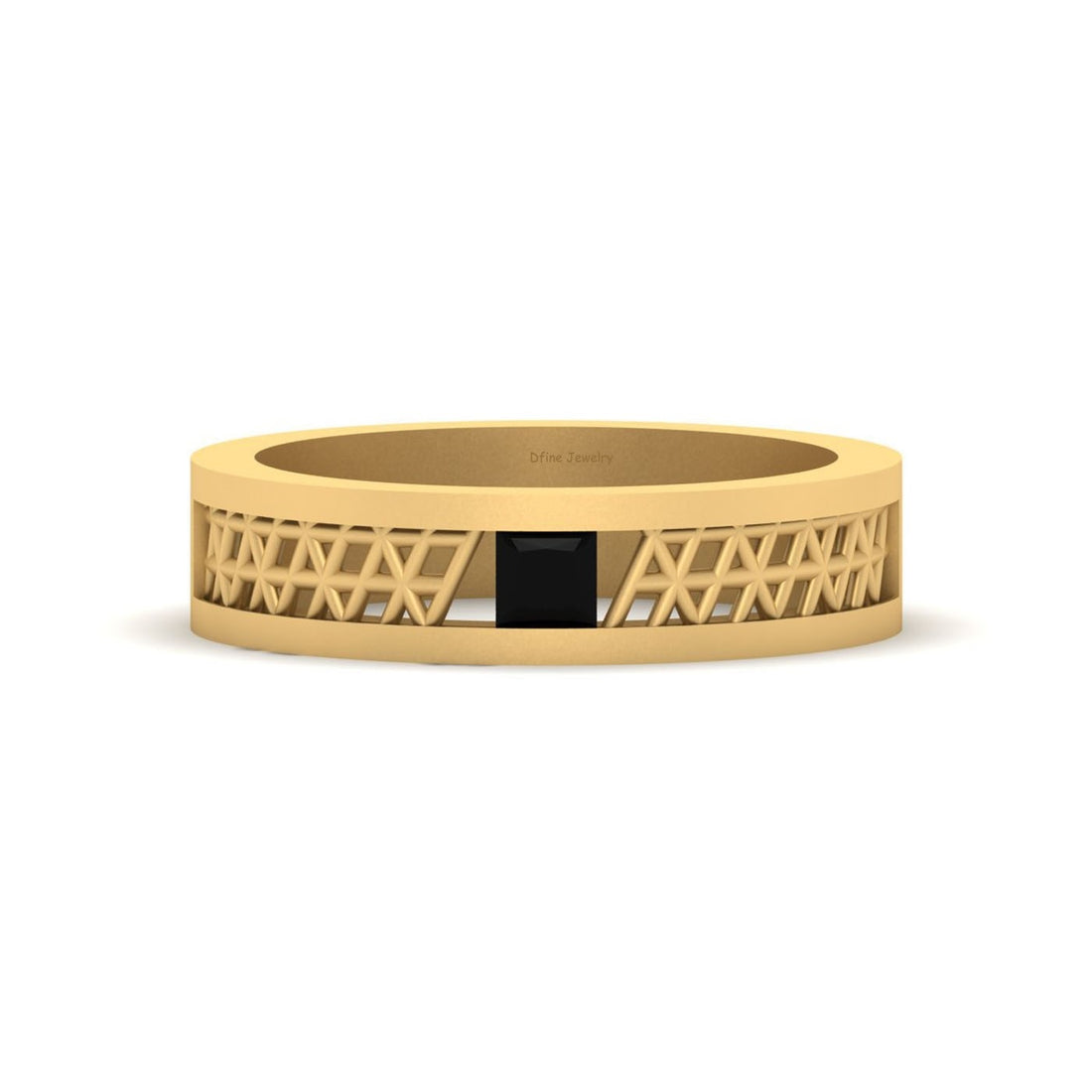 Black Diamond Wedding Band