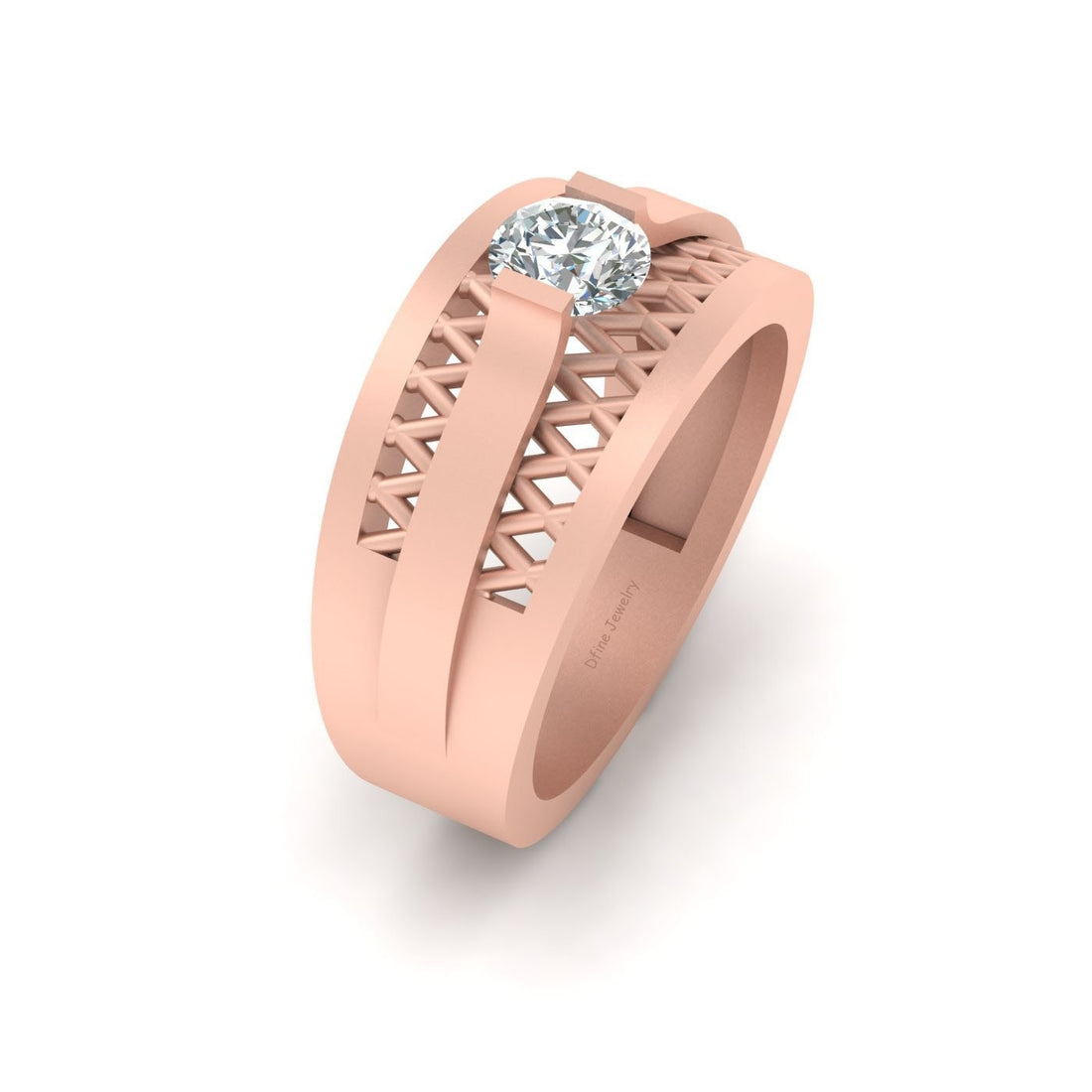 SOLITAIRE MOISSANITE RING FOR MEN
