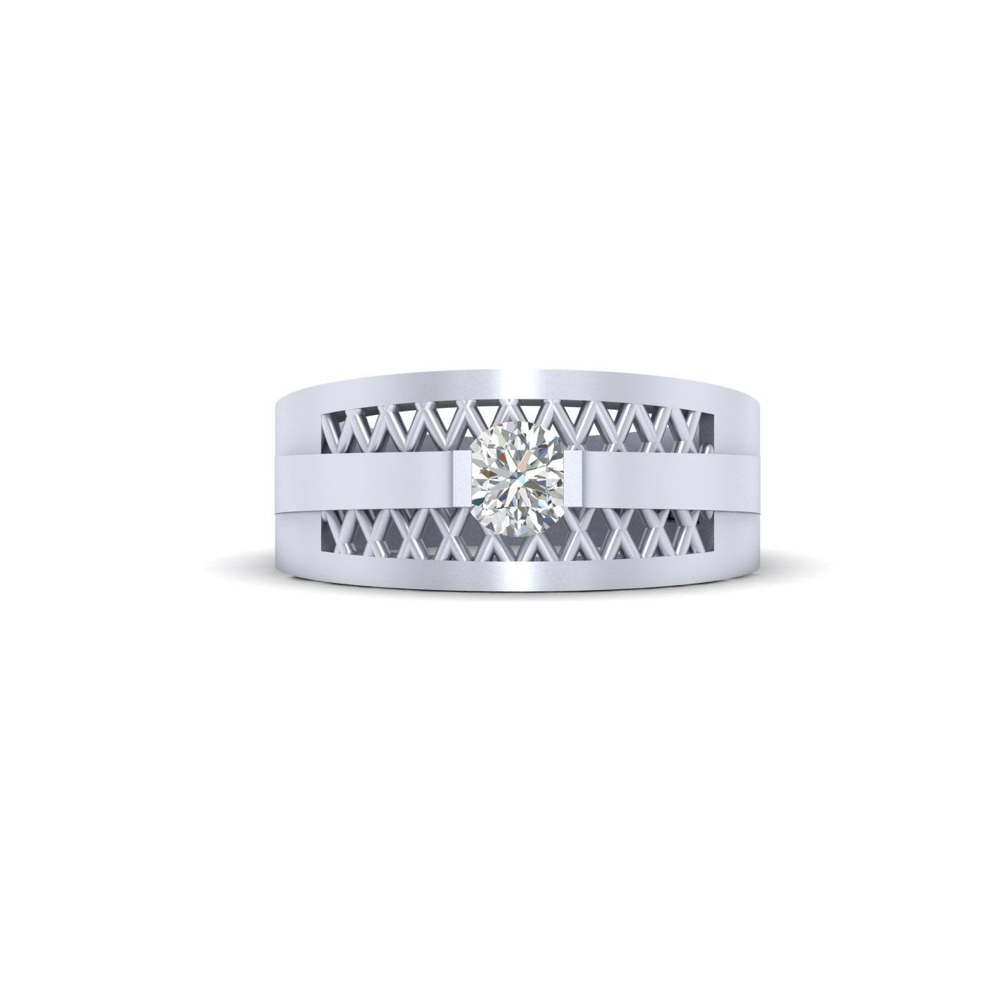 SOLITAIRE MOISSANITE RING FOR MEN