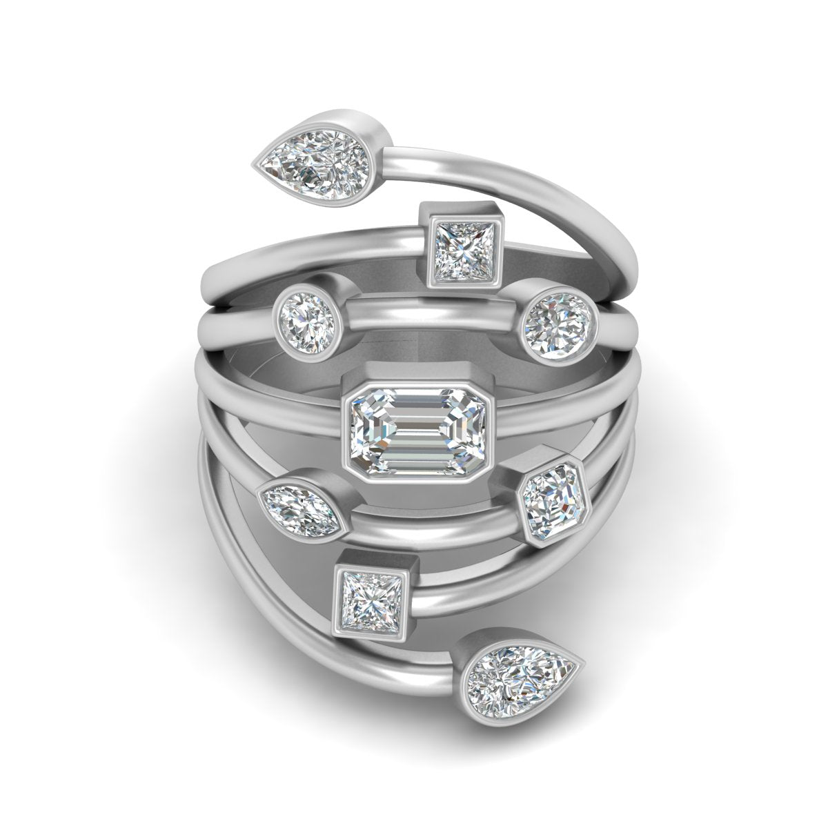 DIAMOND COCKTAIL ENGAGEMENT RING