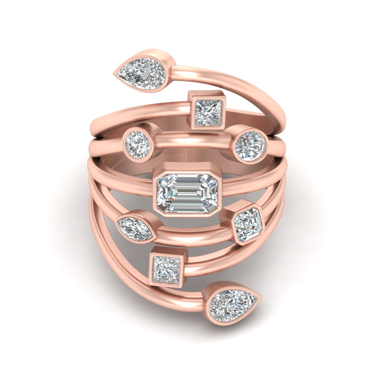 DIAMOND COCKTAIL ENGAGEMENT RING