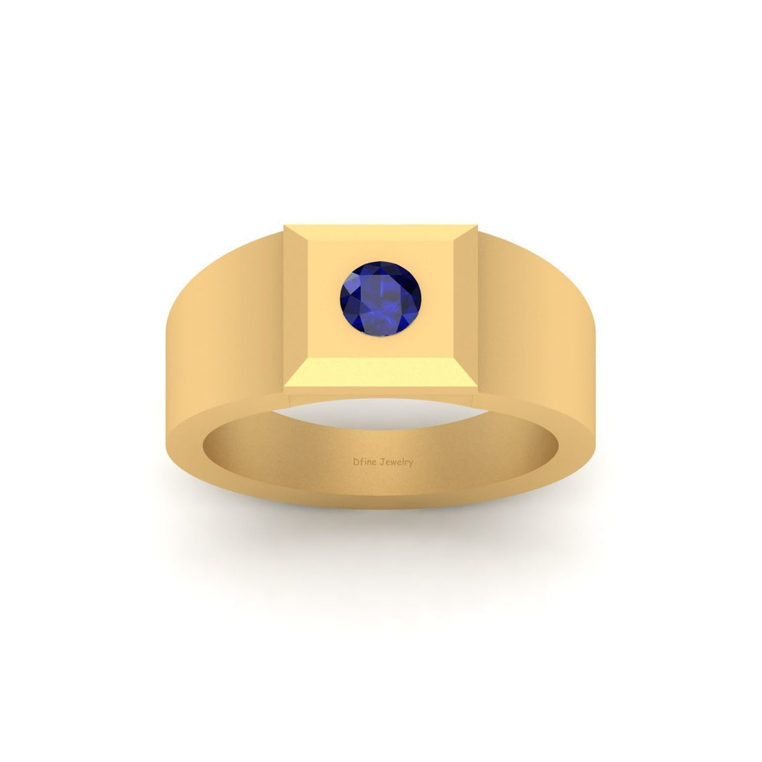 SOLITAIRE SAPPHIRE WEDDING RING