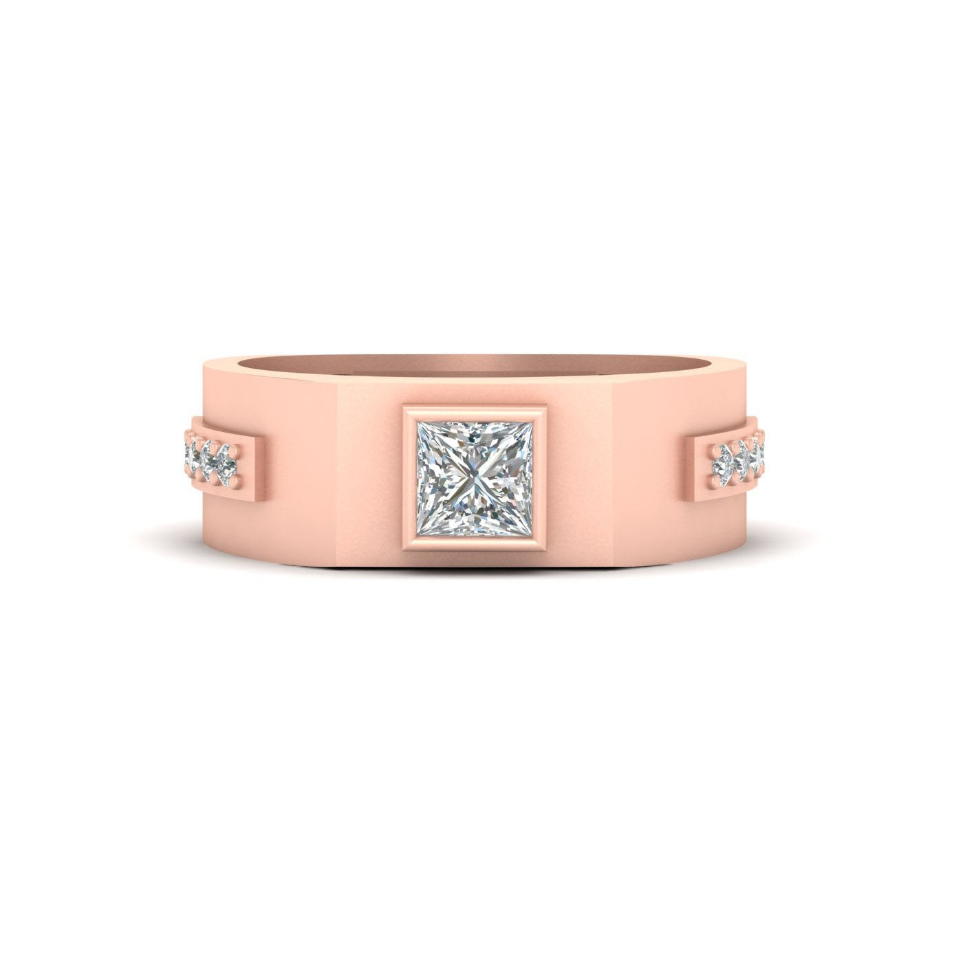 PRINCESS DIAMOND WEDDING RING