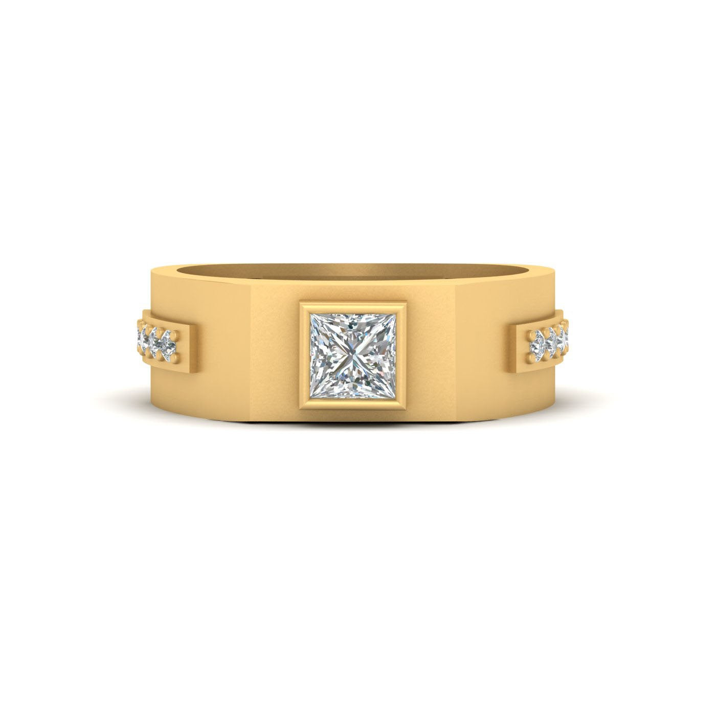 PRINCESS DIAMOND WEDDING RING