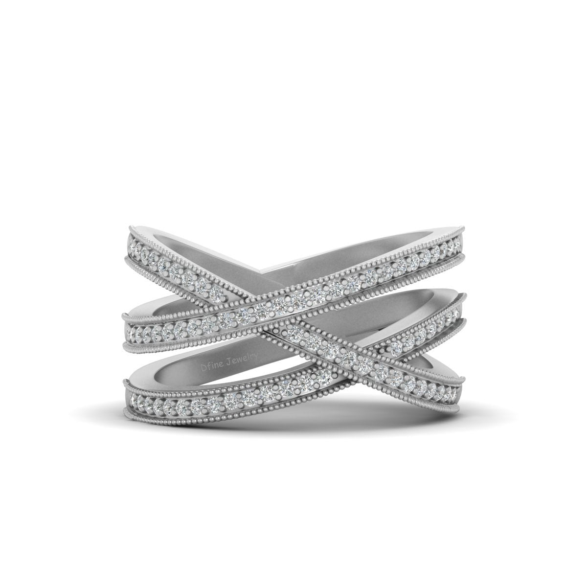 CRISS CROSS WEDDING BAND