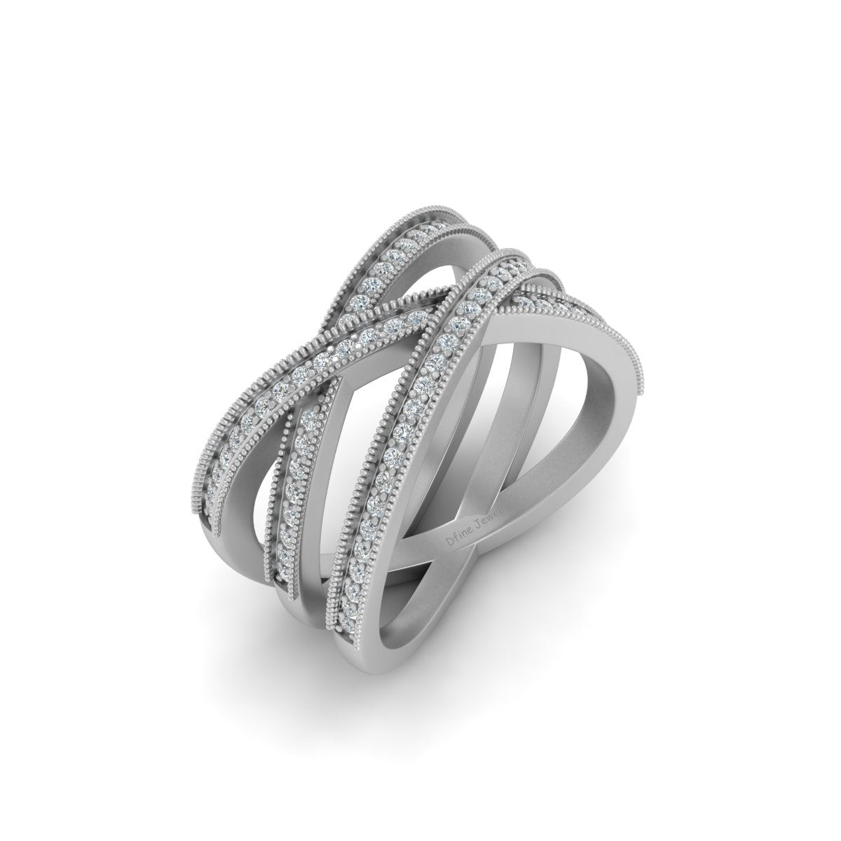 CRISS CROSS WEDDING BAND
