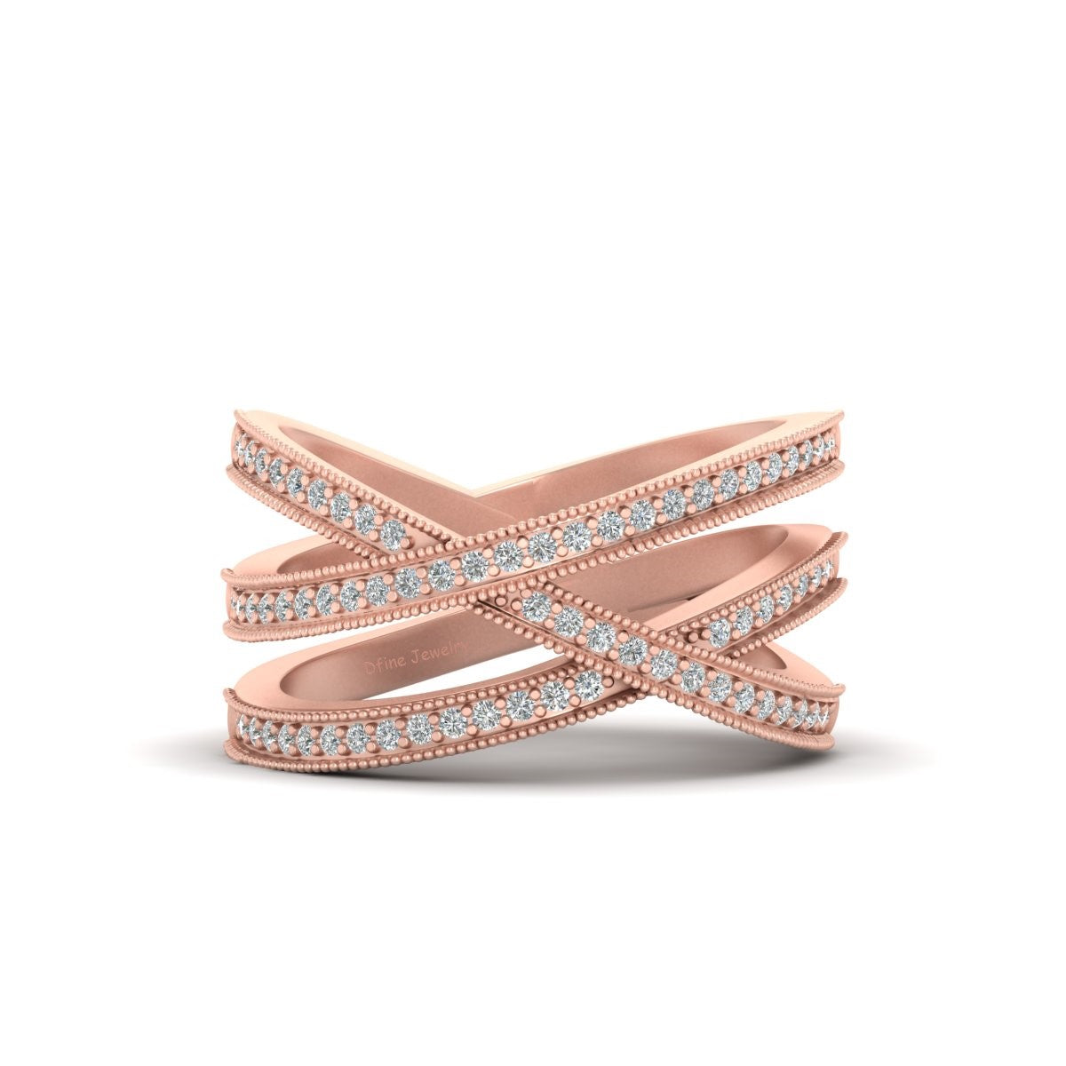CRISS CROSS WEDDING BAND