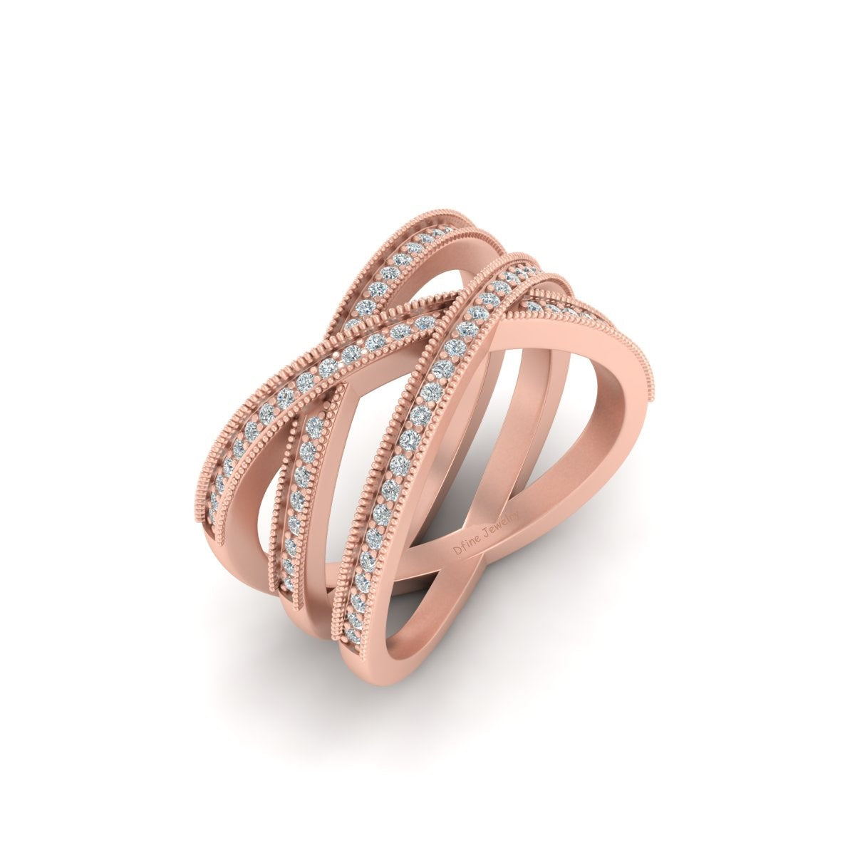 CRISS CROSS WEDDING BAND