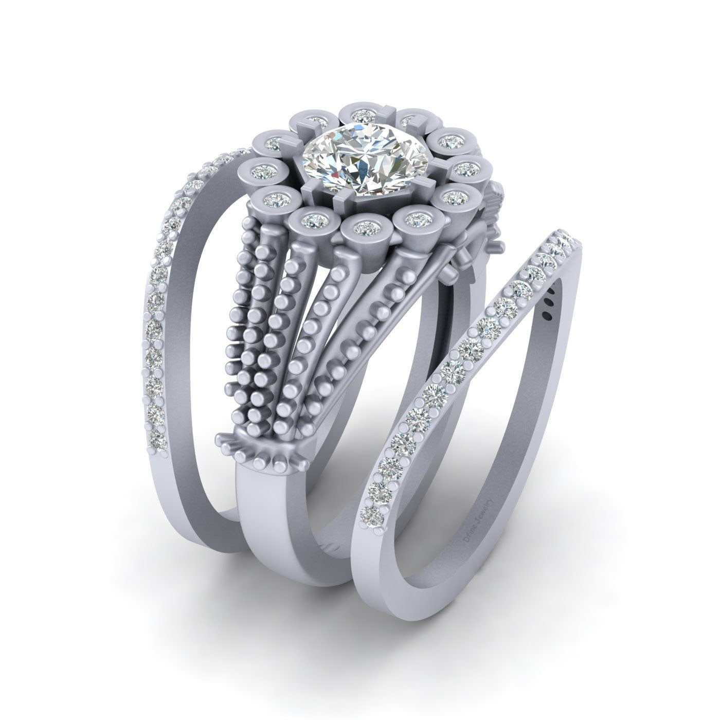 DIAMOND BRIDAL WEDDING RINGS