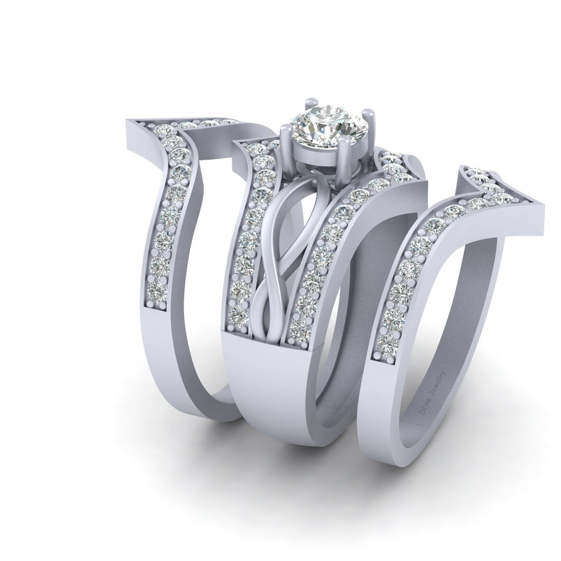 DIAMOND BRIDAL WEDDING SET