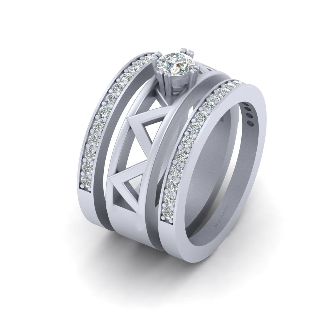 DIAMOND WEDDING BAND SET