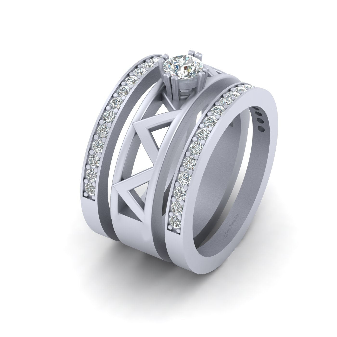 DIAMOND WEDDING BAND SET
