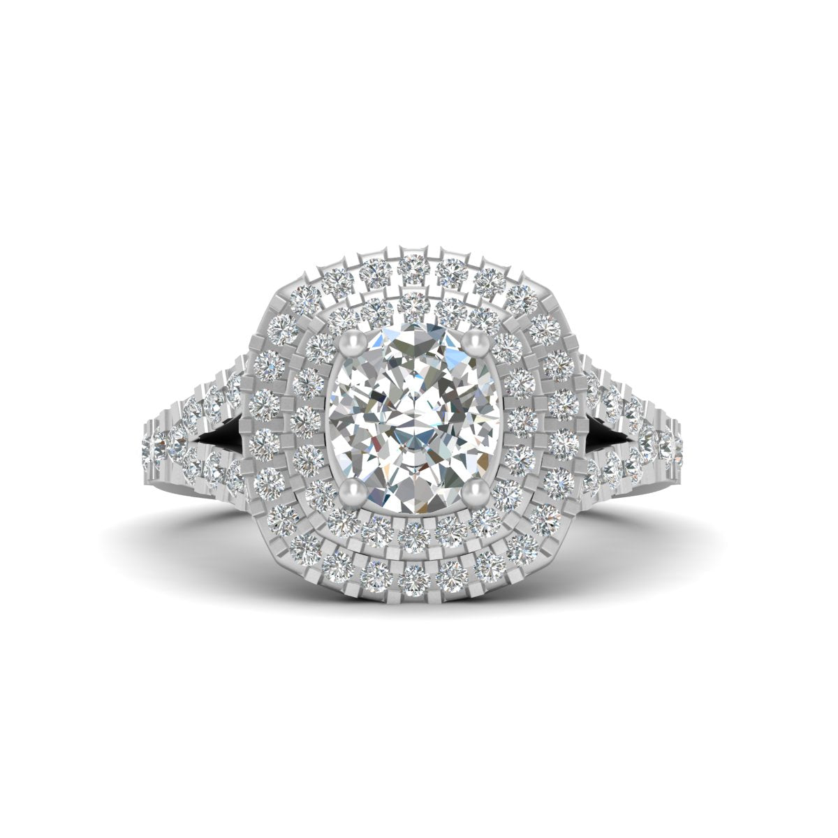 DOUBLE HALO ENGAGEMENT RING