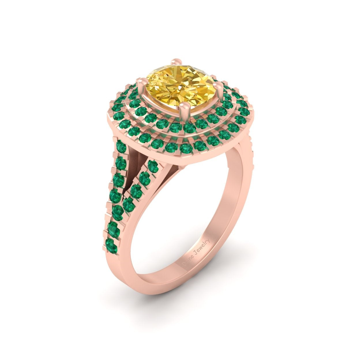 YELLOW TOPAZ ENGAGEMENT RING