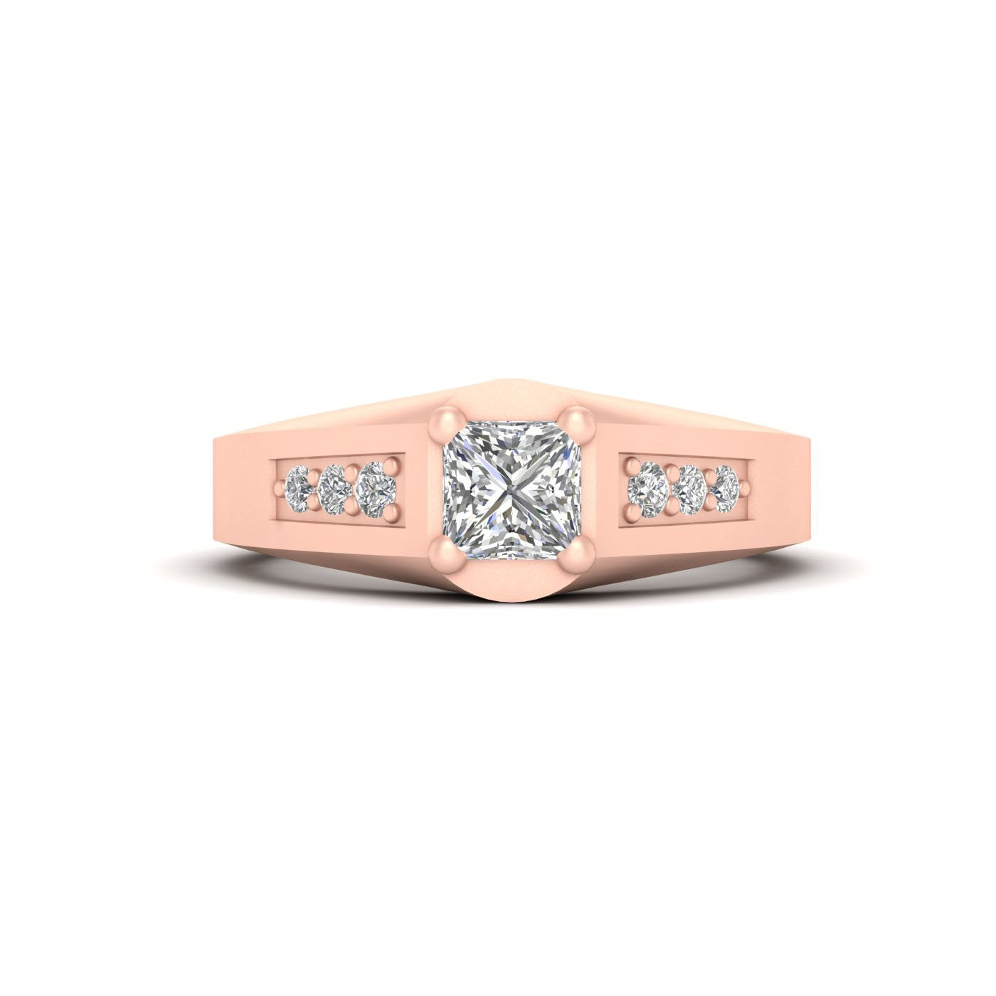 WHITE GOLD WEDDING BAND FOR MEN