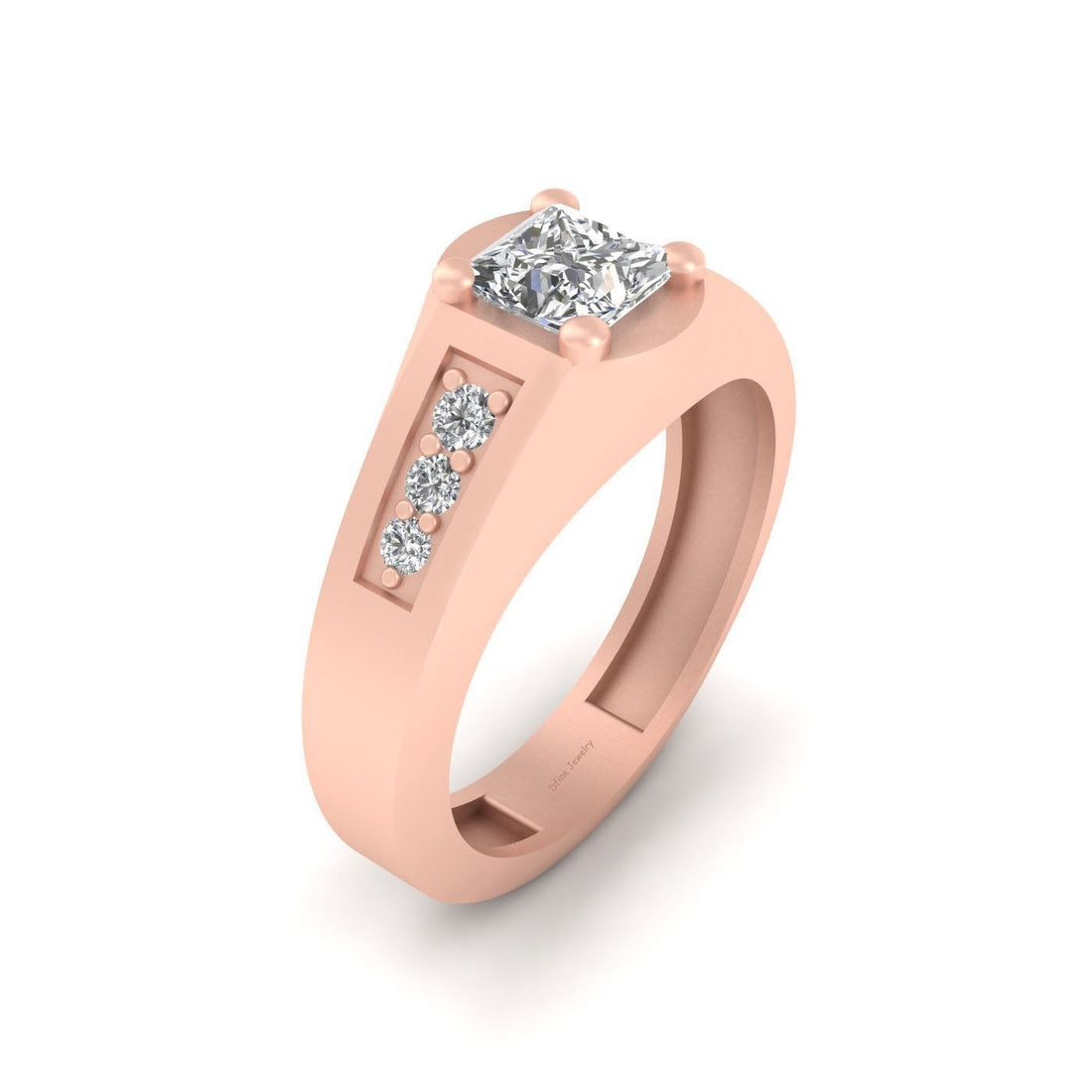 WHITE GOLD WEDDING BAND FOR MEN