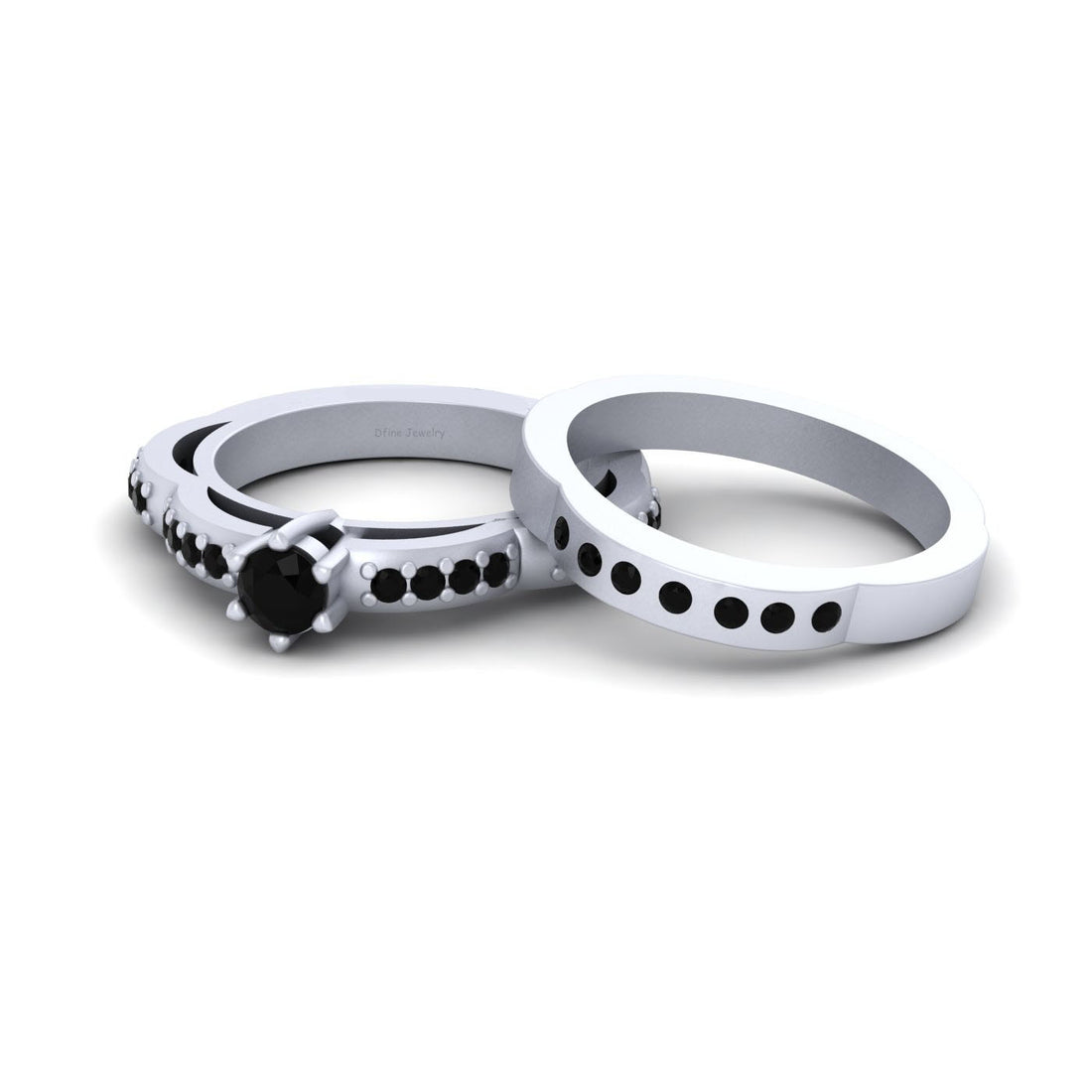 UNIQUE ENGAGEMENT RING SET