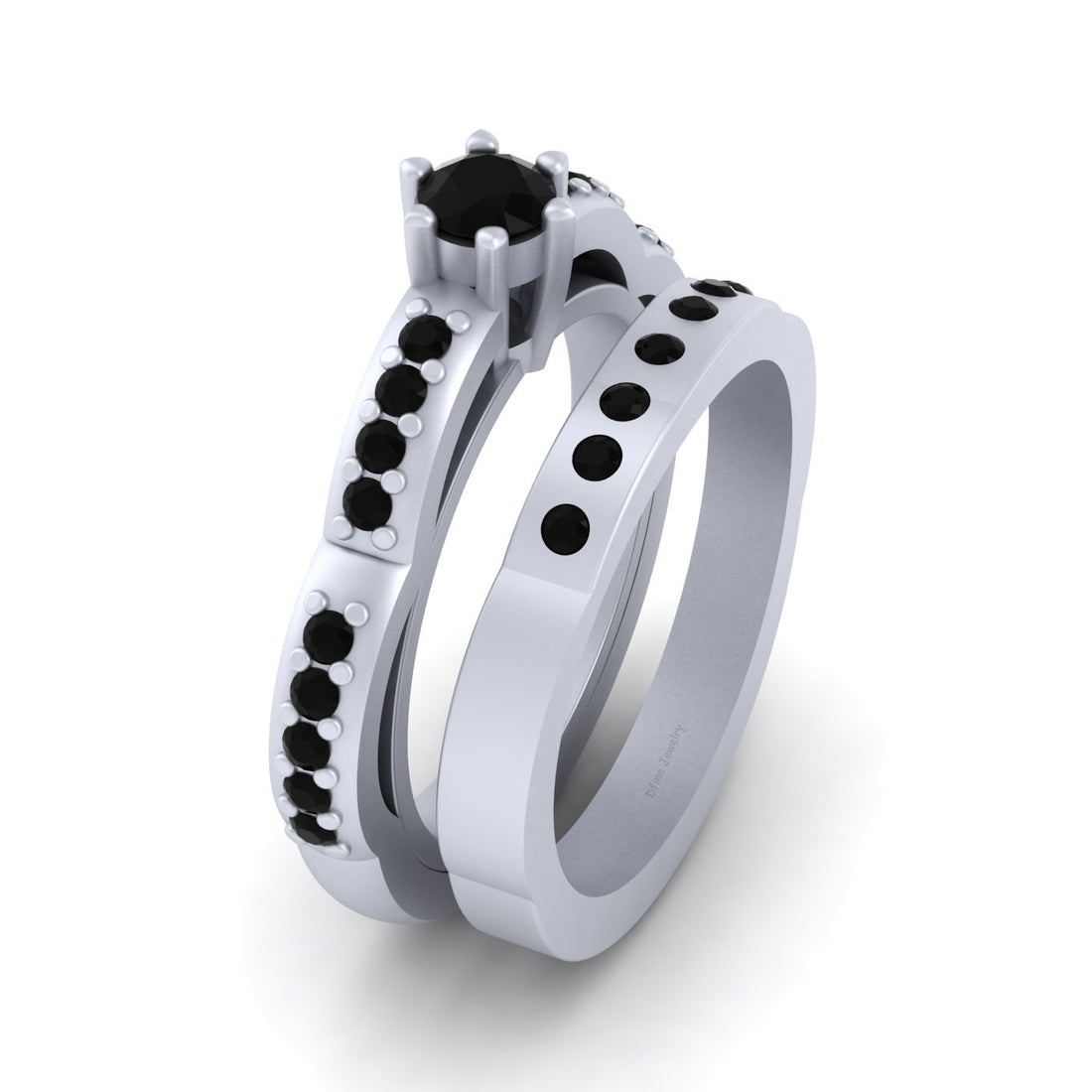 UNIQUE ENGAGEMENT RING SET