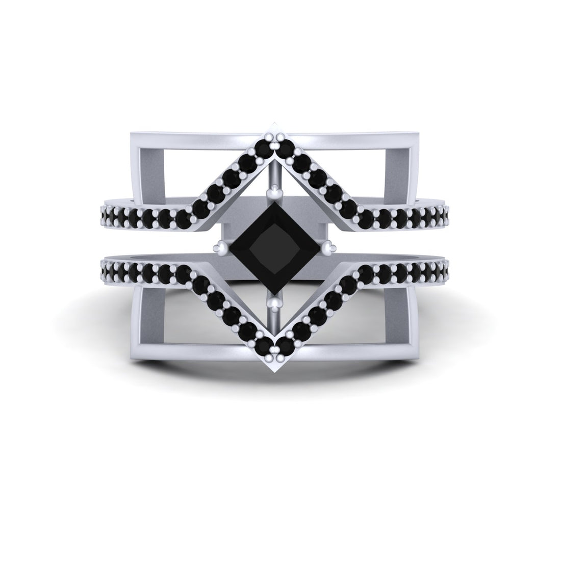 WHITE GOLD WEDDING RING FOR HER