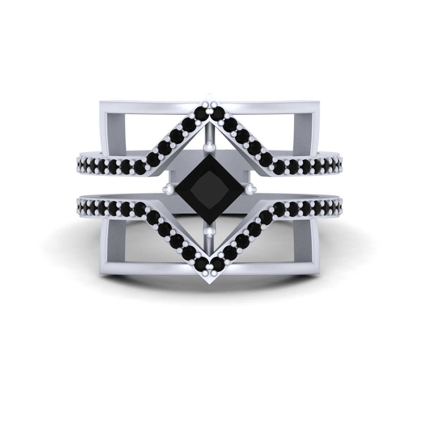 WHITE GOLD WEDDING RING FOR HER