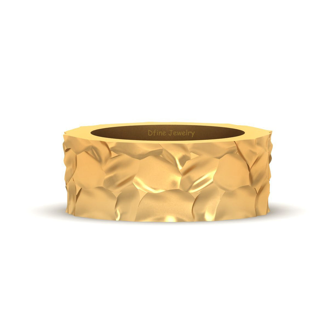 TEXTURED WEDDING BAND FOR MEN