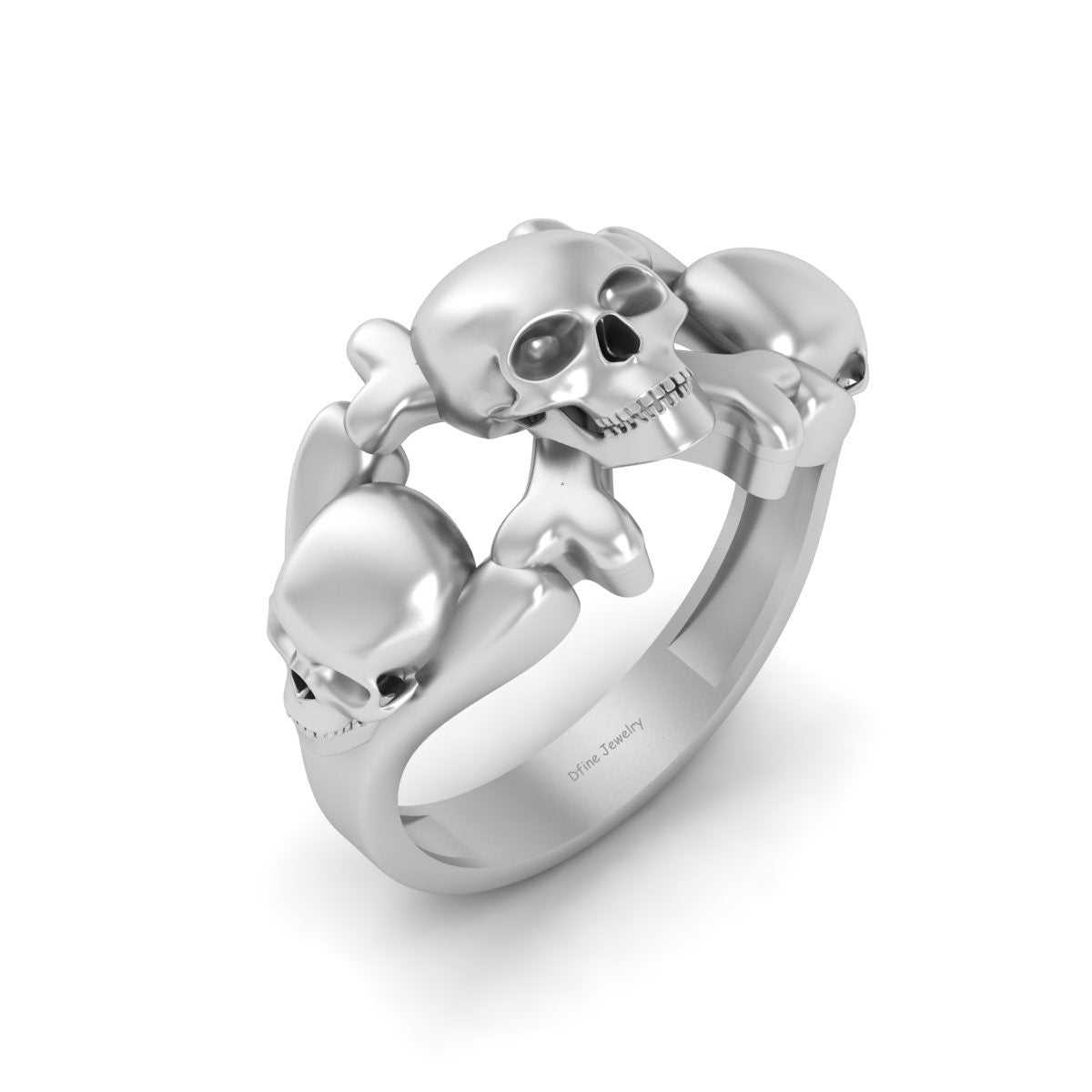 Skull and Crossbones Wedding Ring