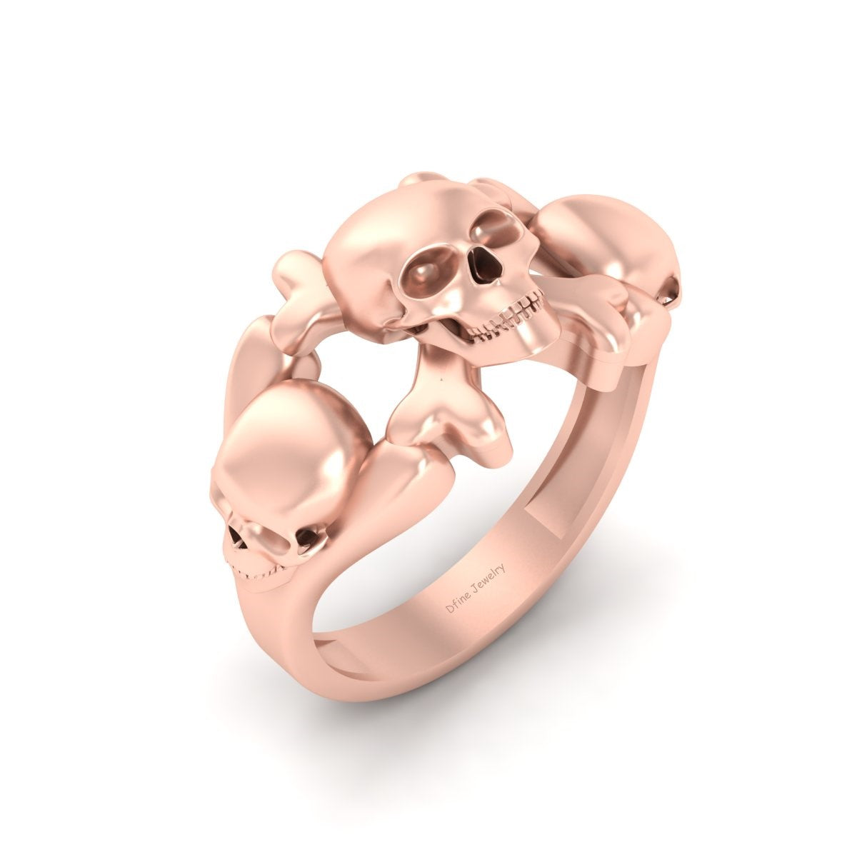 Skull and Crossbones Wedding Ring