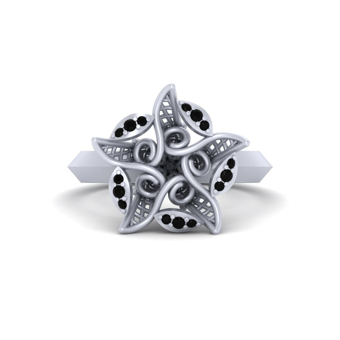 STERLING SILVER STARFISH RING
