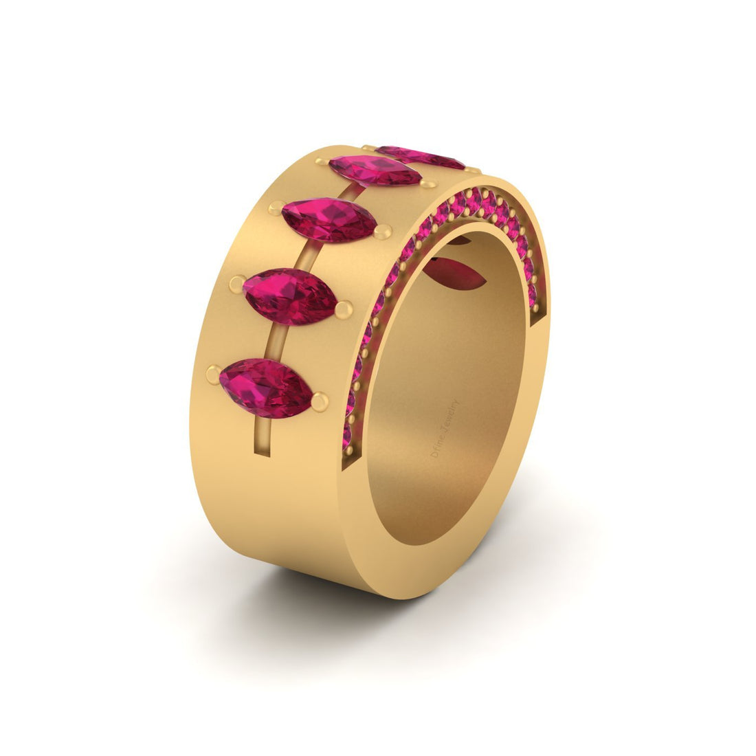 MARQUISE RUBY WEDDING BAND