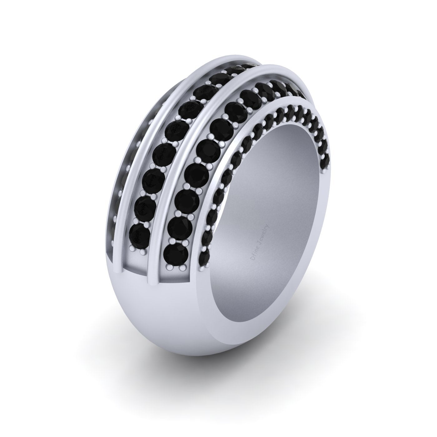 SILVER WEDDING BAND FOR WOMEN