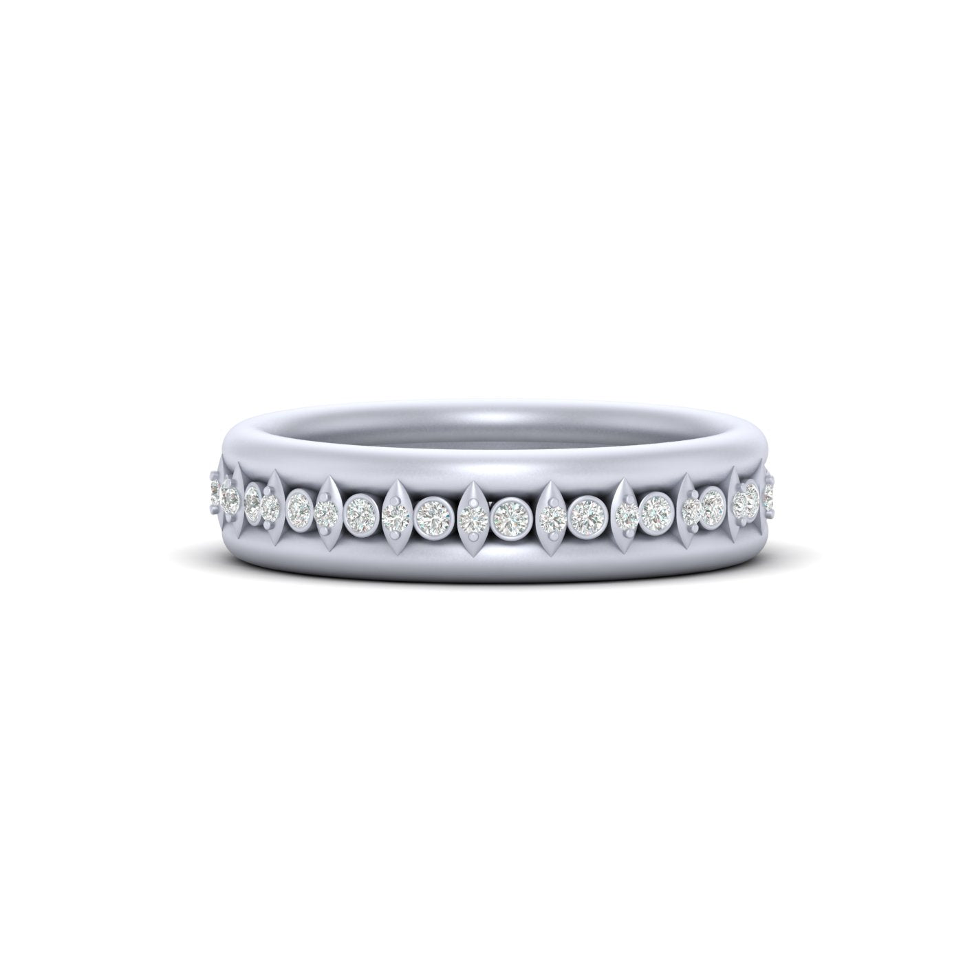 Diamond Promise Band Silver