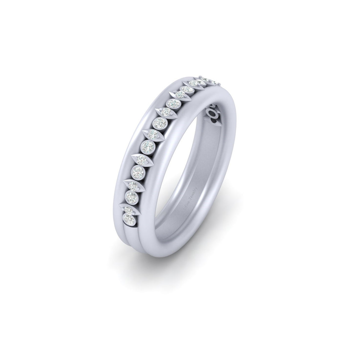 Diamond Promise Band Silver