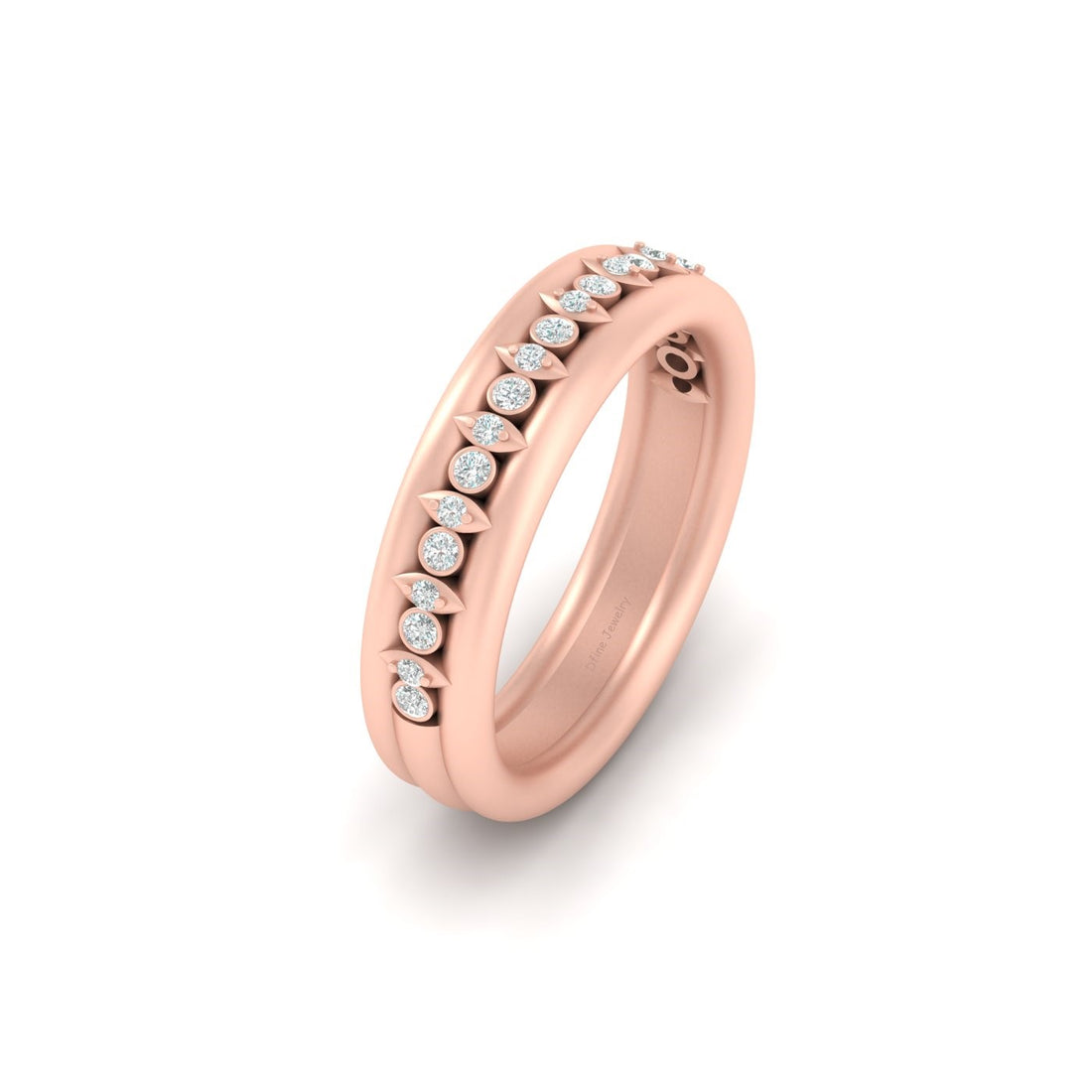Diamond Promise Band Silver