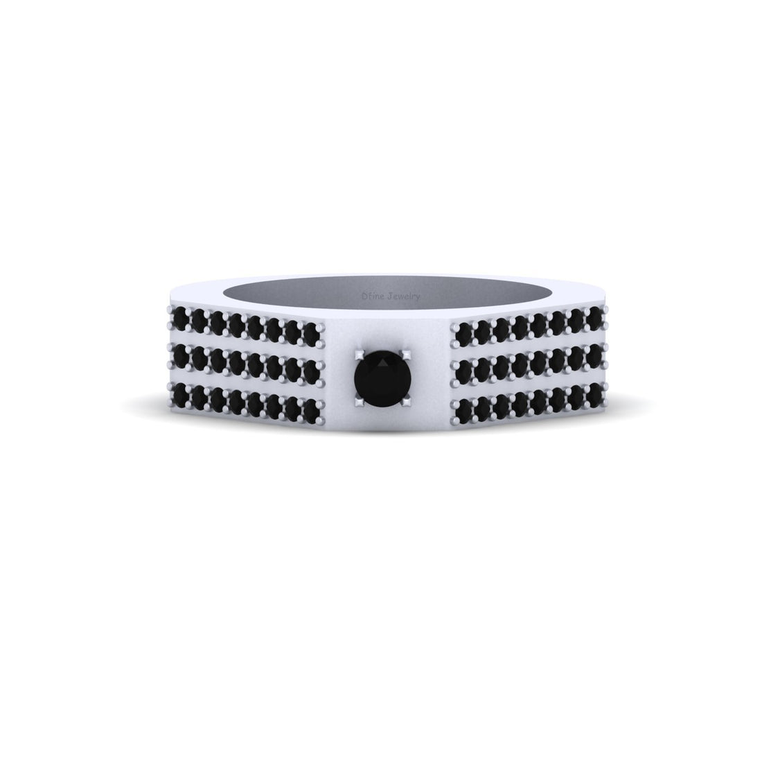 BLACK DIAMOND ENGAGEMENT BAND
