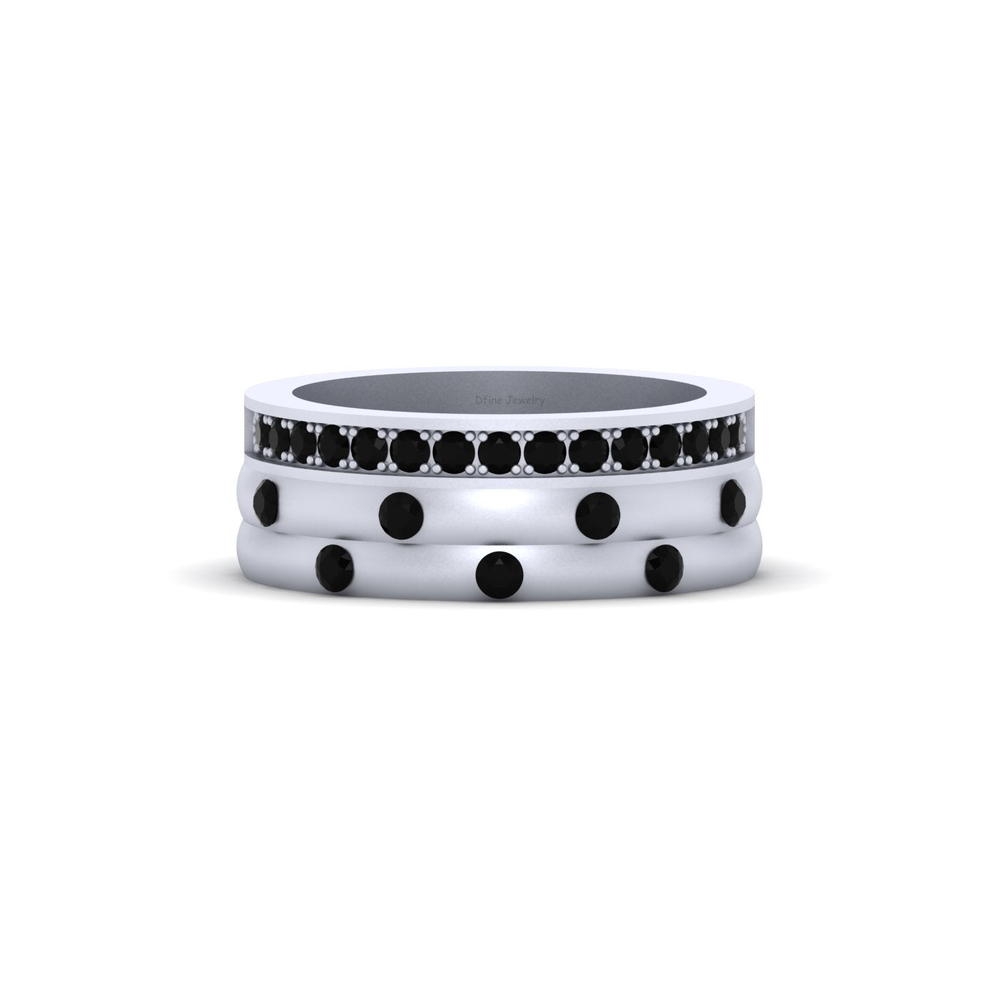 SOLID WHITE GOLD WEDDING BAND