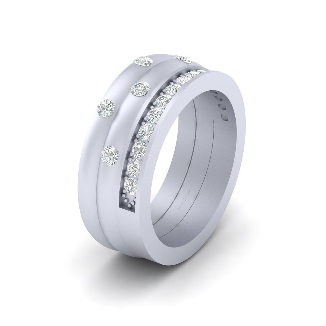 DIAMOND ENGAGEMENT BAND WOMEN