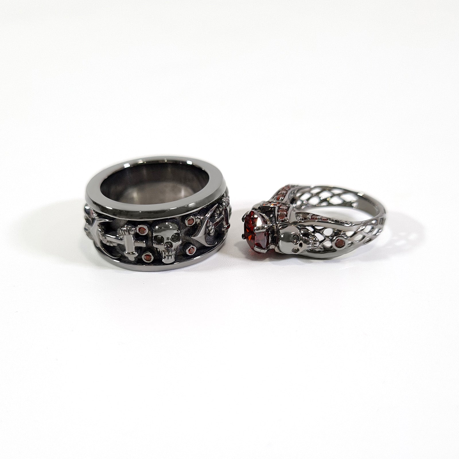 Skull Promise Rings For Couple