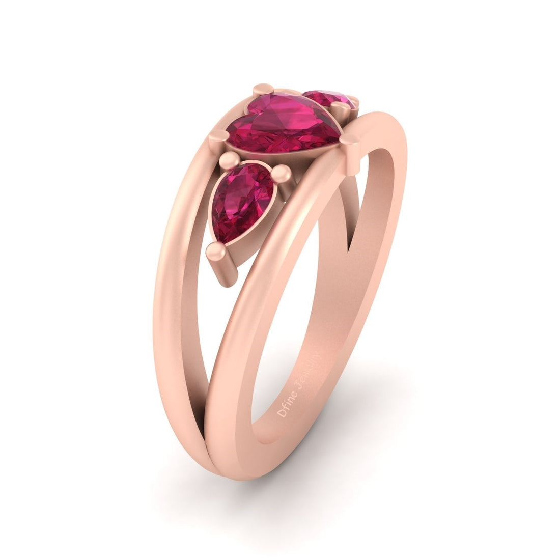 Rose Gold Heart Promise Ring