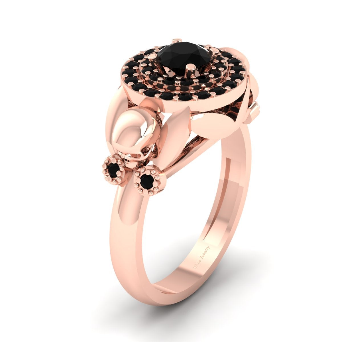 HALO SKULL WEDDING RING